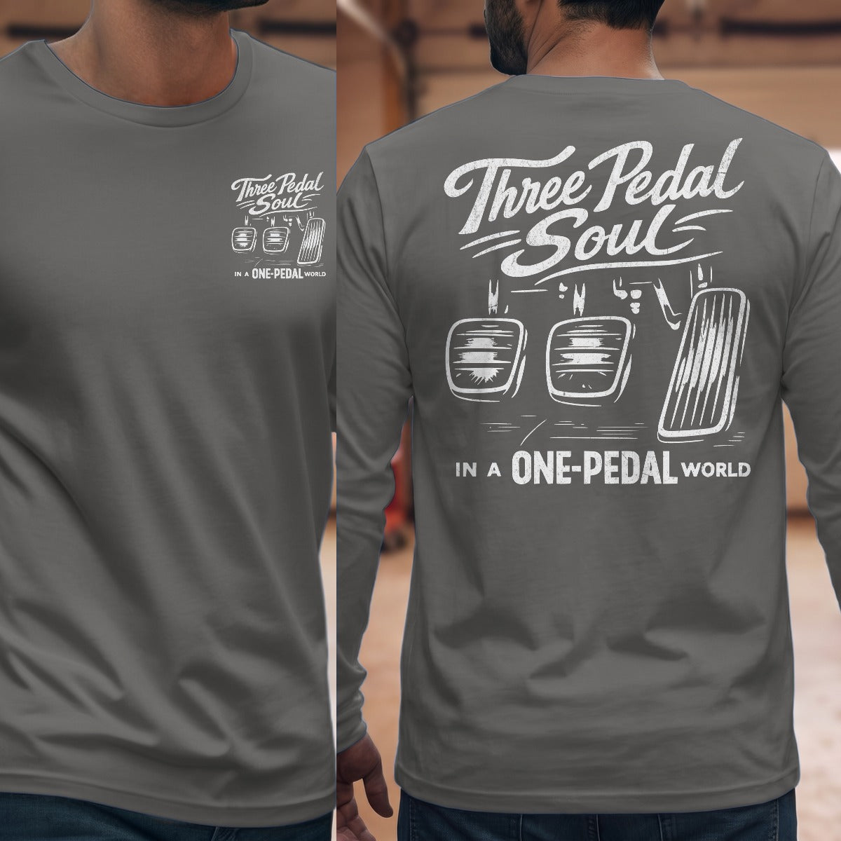 Graphite Heather | Front & Back