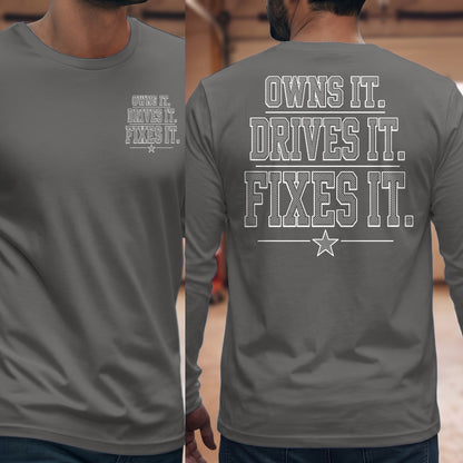 Graphite Heather | Front & Back