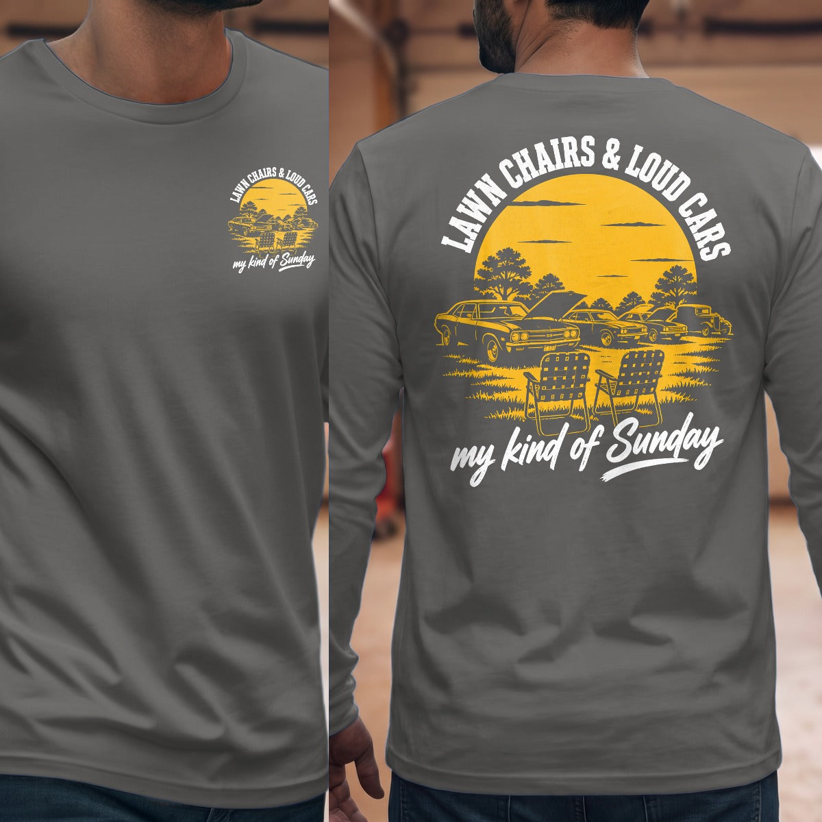 Graphite Heather | Front & Back