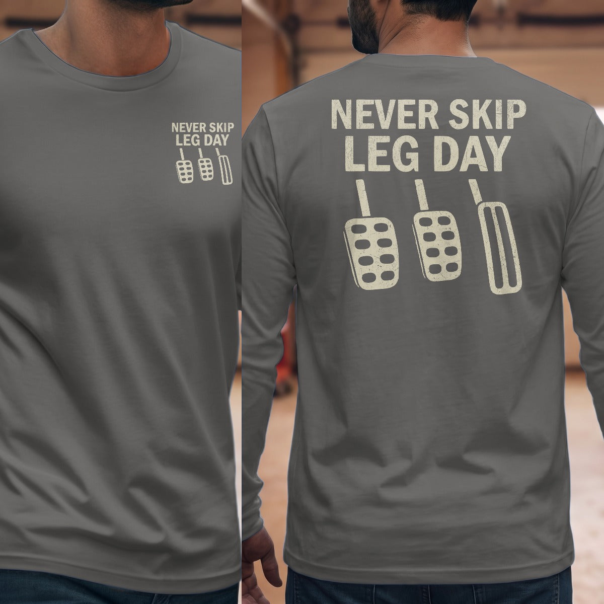 Graphite Heather | Front & Back