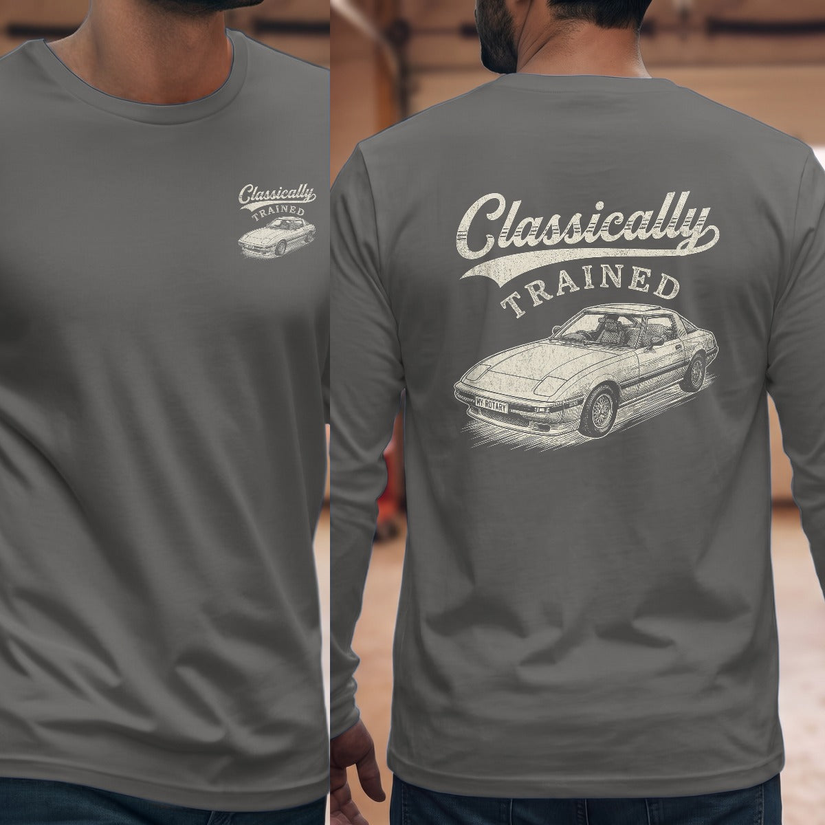 Graphite Heather | Front & Back