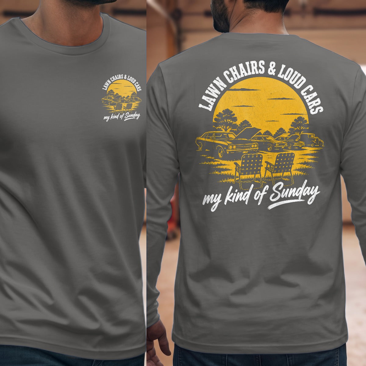 Graphite Heather | Front & Back