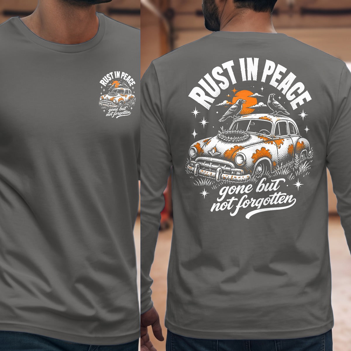 Graphite Heather | Front & Back
