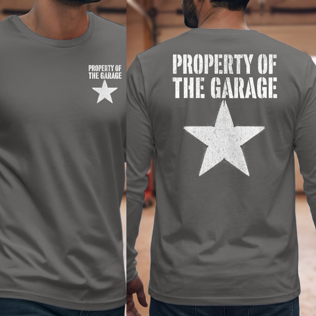 Graphite Heather | Front & Back