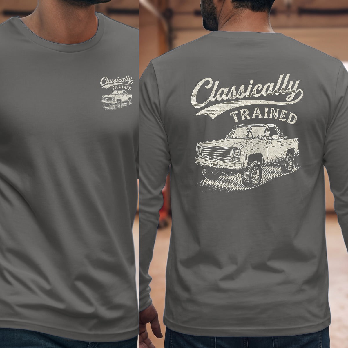 Graphite Heather | Front & Back