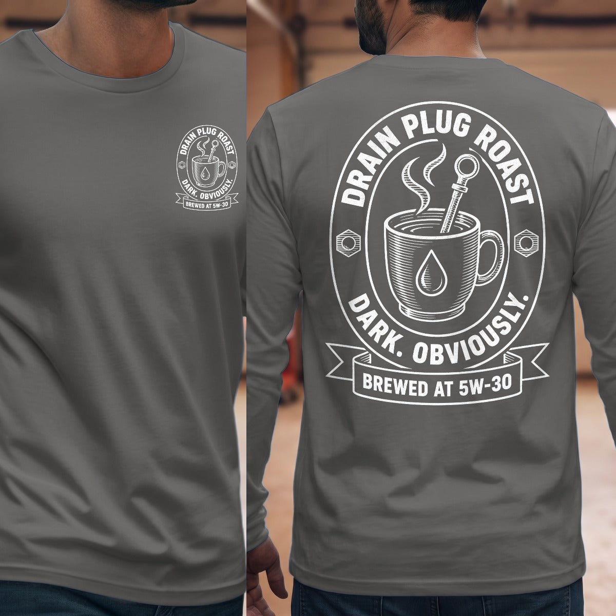 Graphite Heather | Front & Back