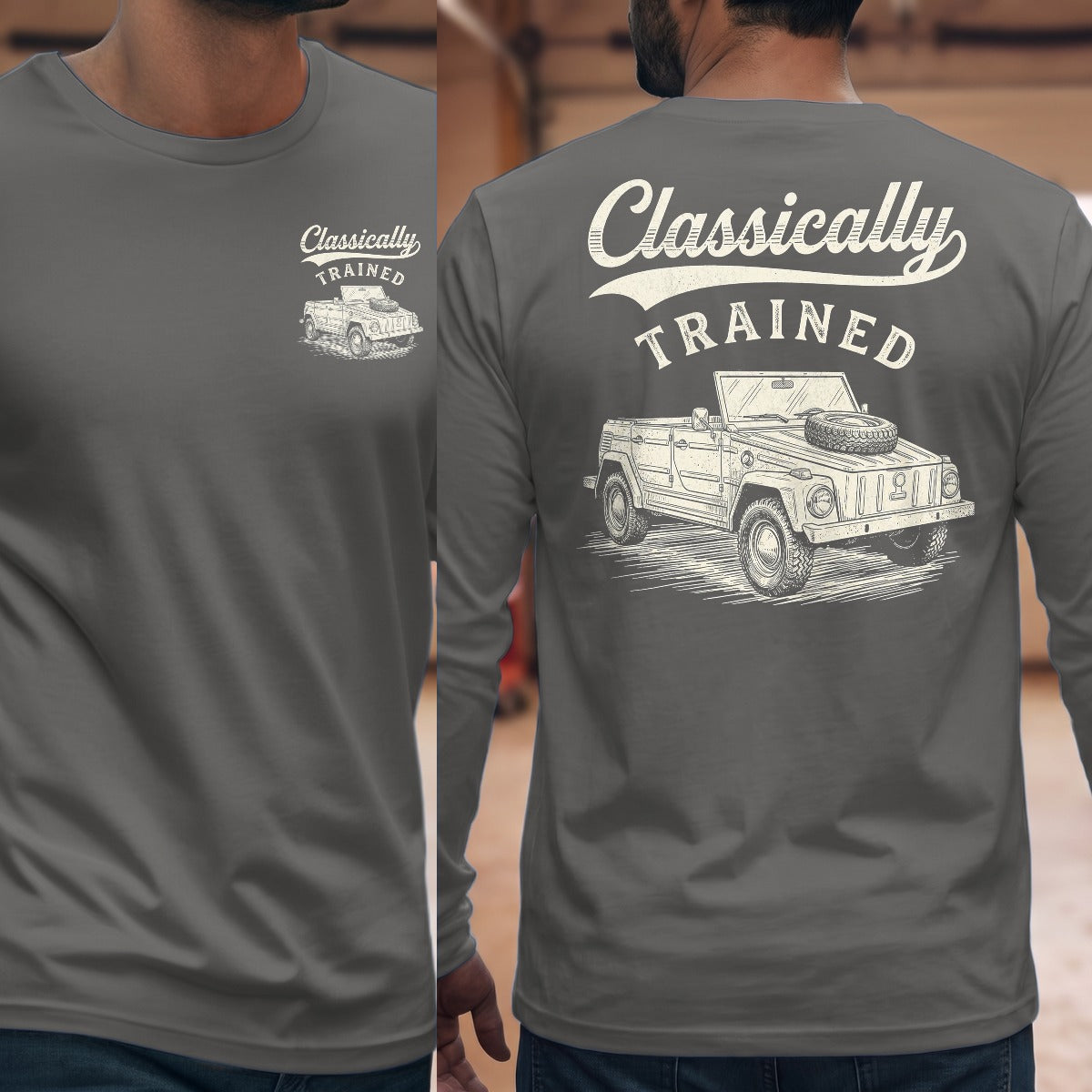 Graphite Heather | Front & Back