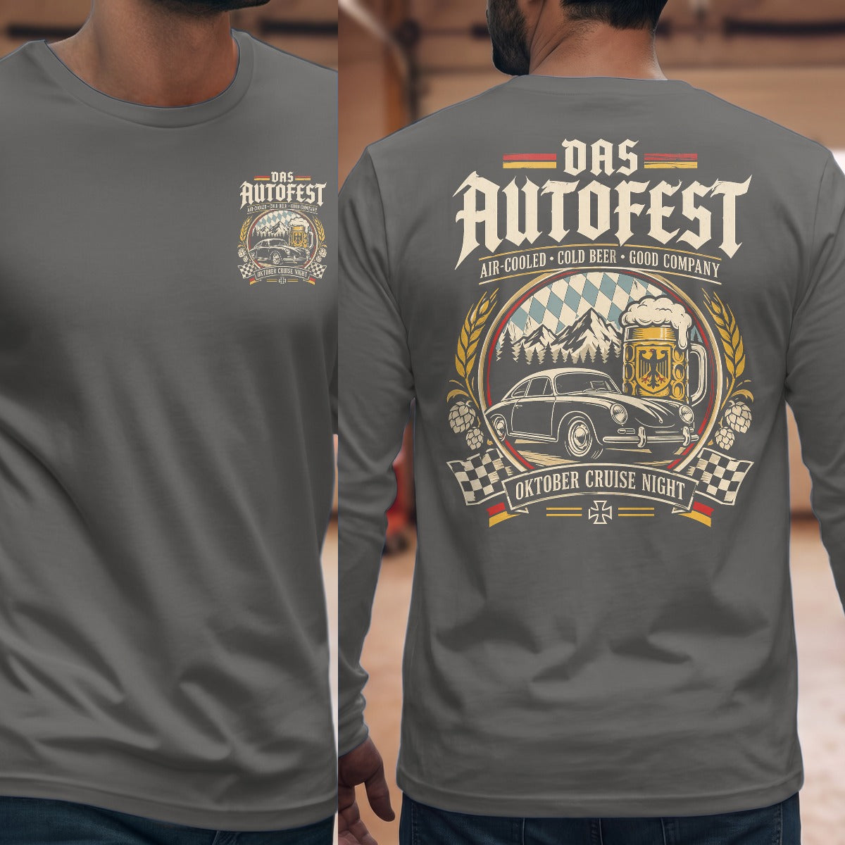 Graphite Heather | Front & Back