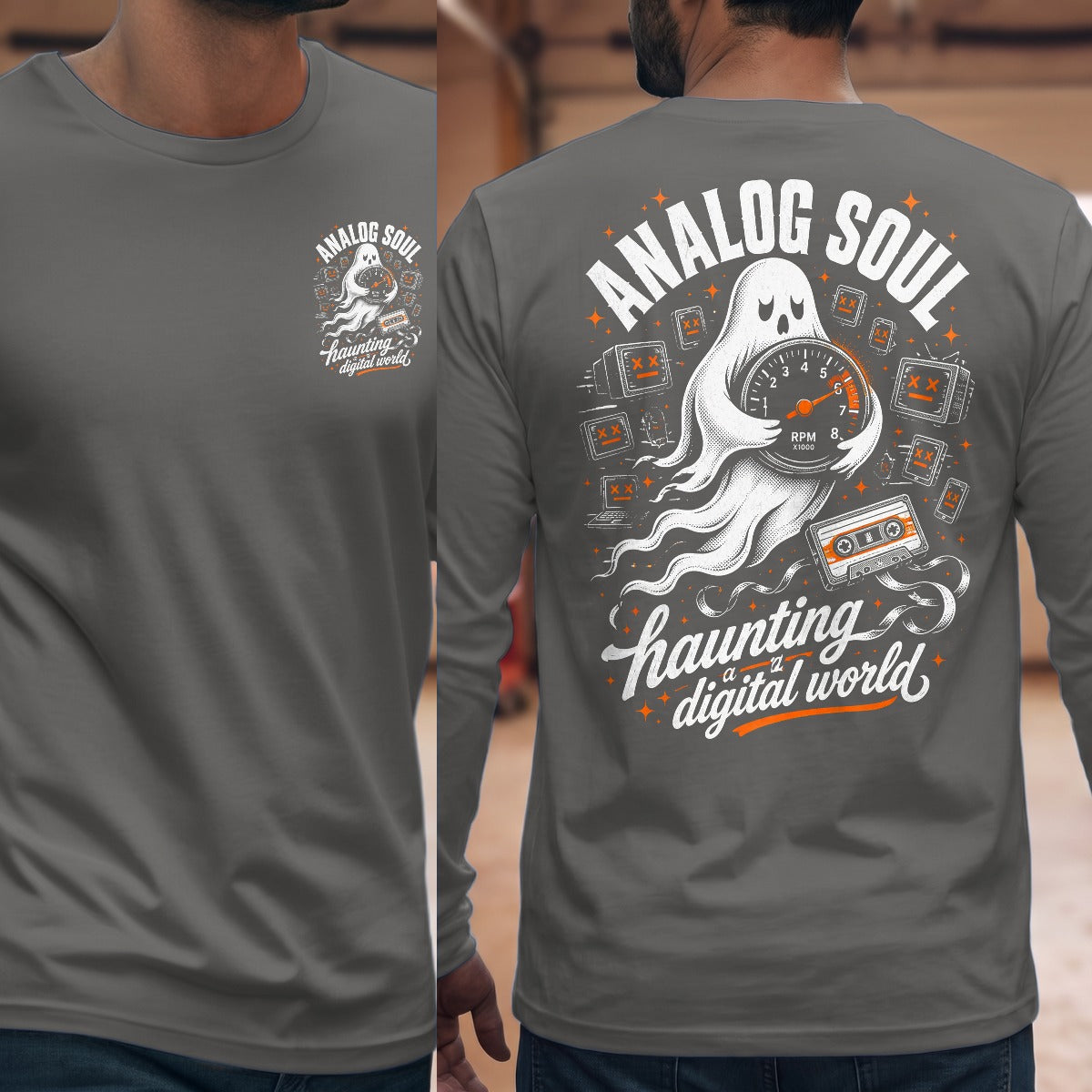Graphite Heather | Front & Back