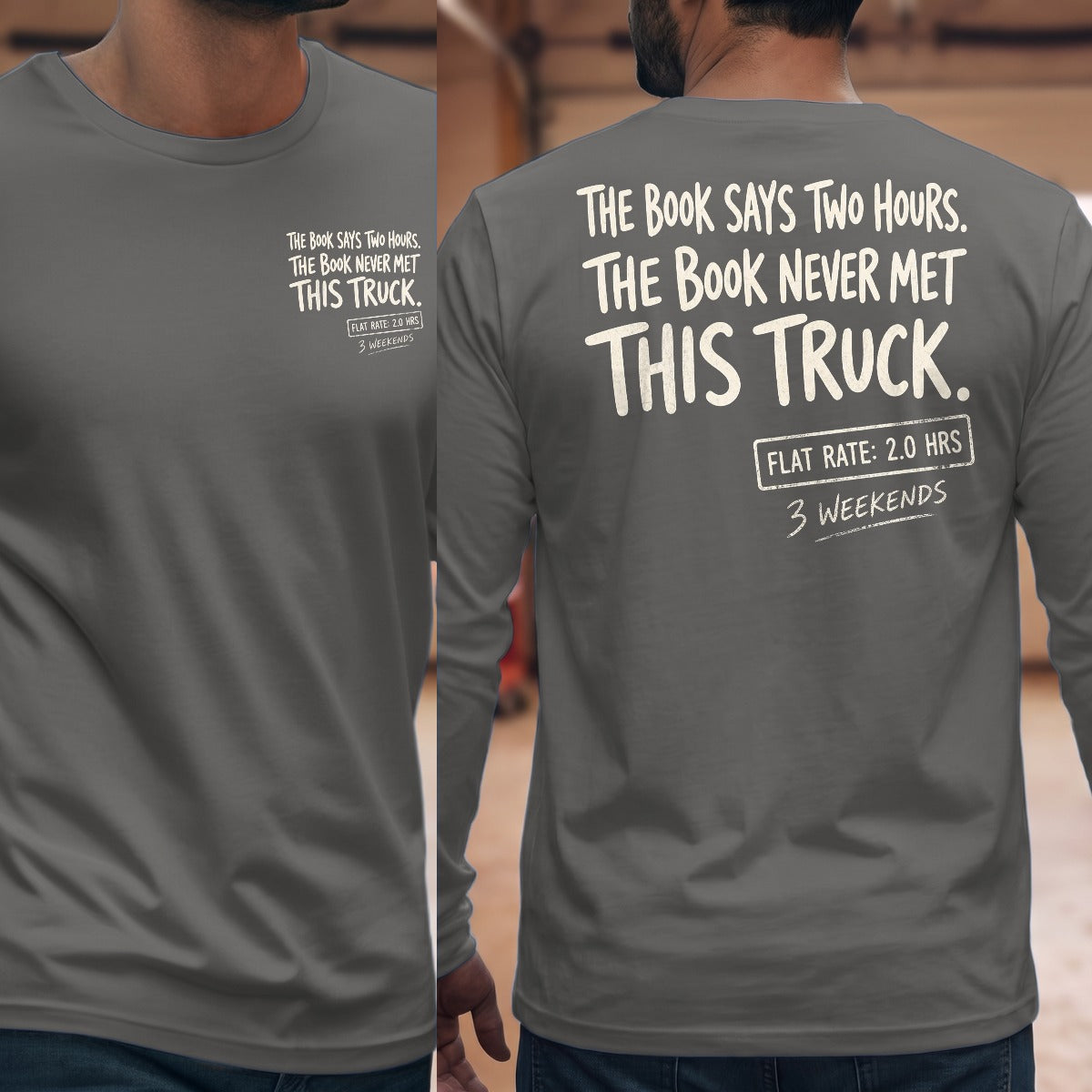 Graphite Heather | Front & Back