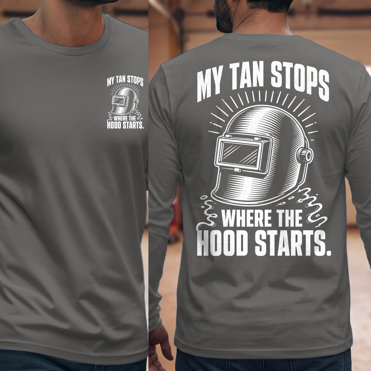 Graphite Heather | Front & Back