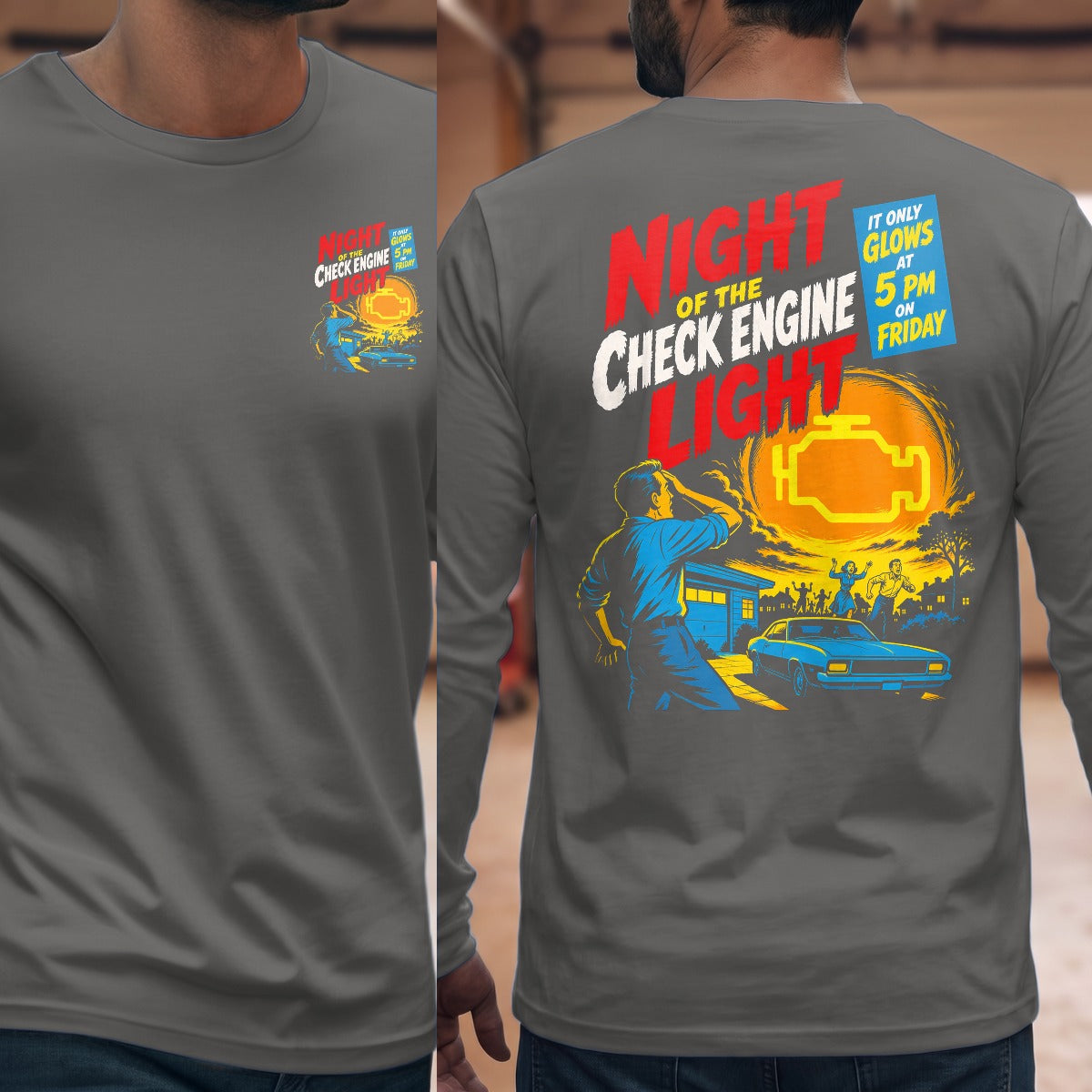 Graphite Heather | Front & Back