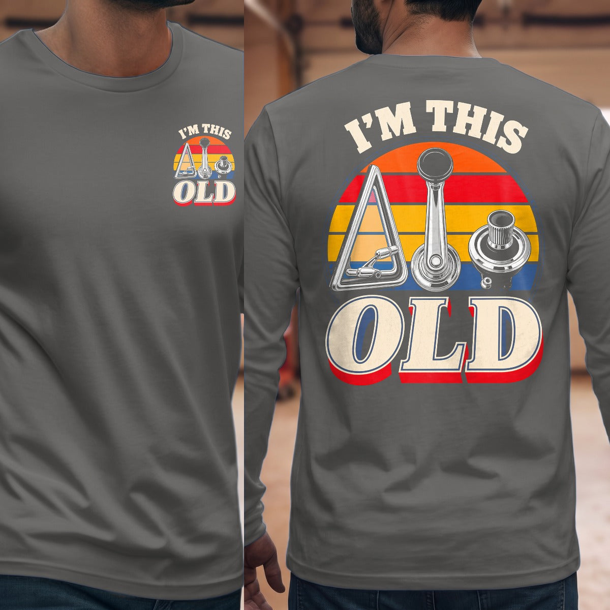 Graphite Heather | Front & Back