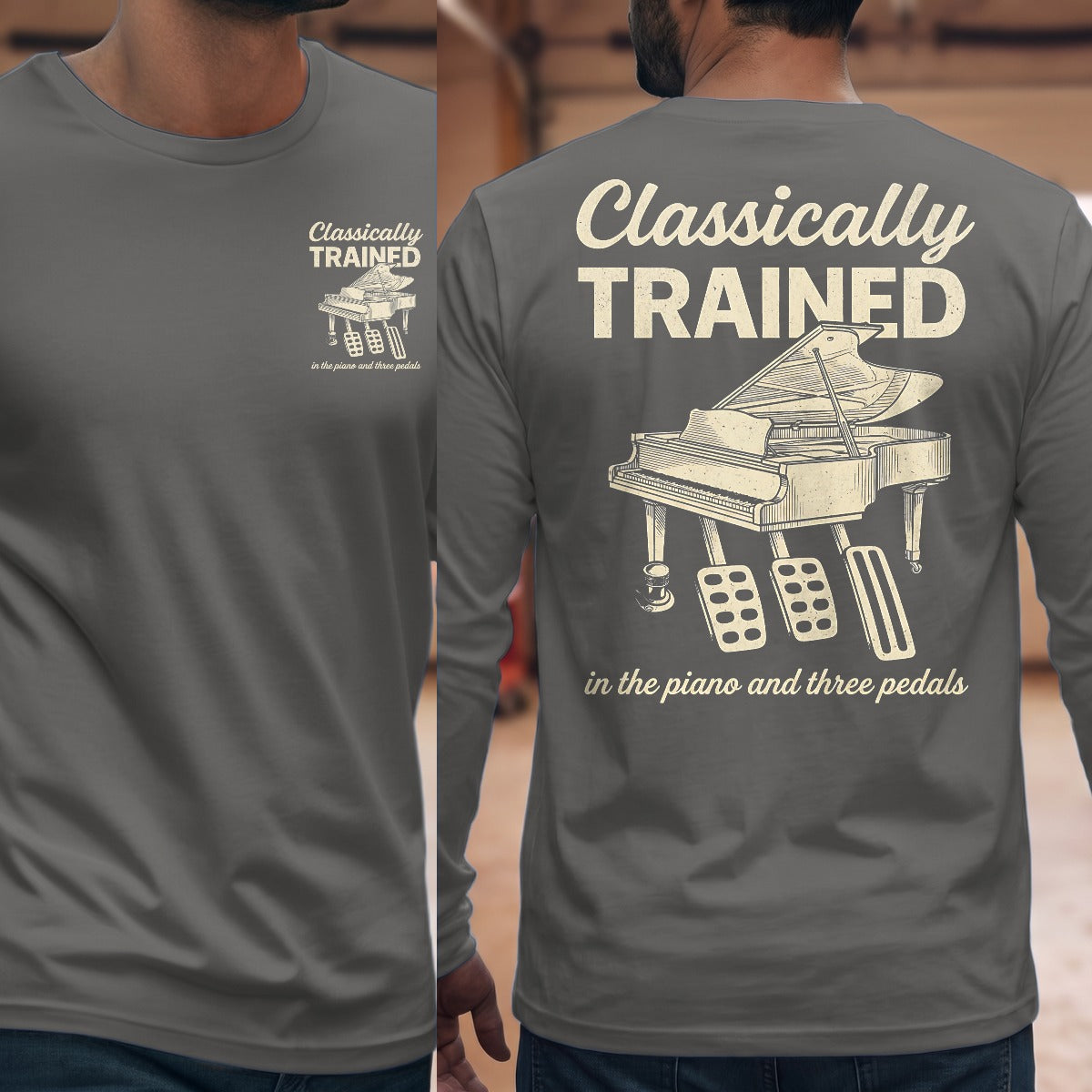 Graphite Heather | Front & Back