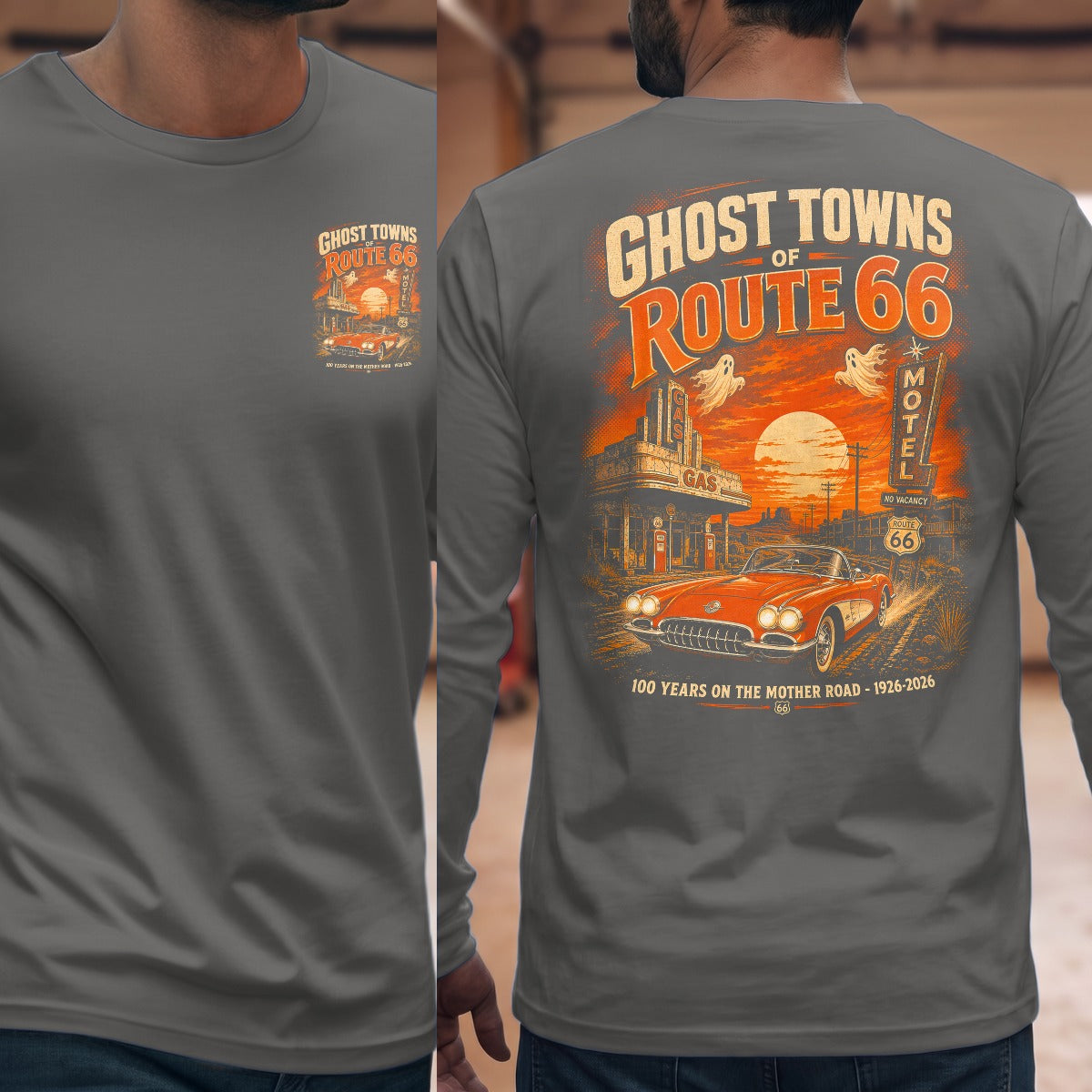 Graphite Heather | Front & Back
