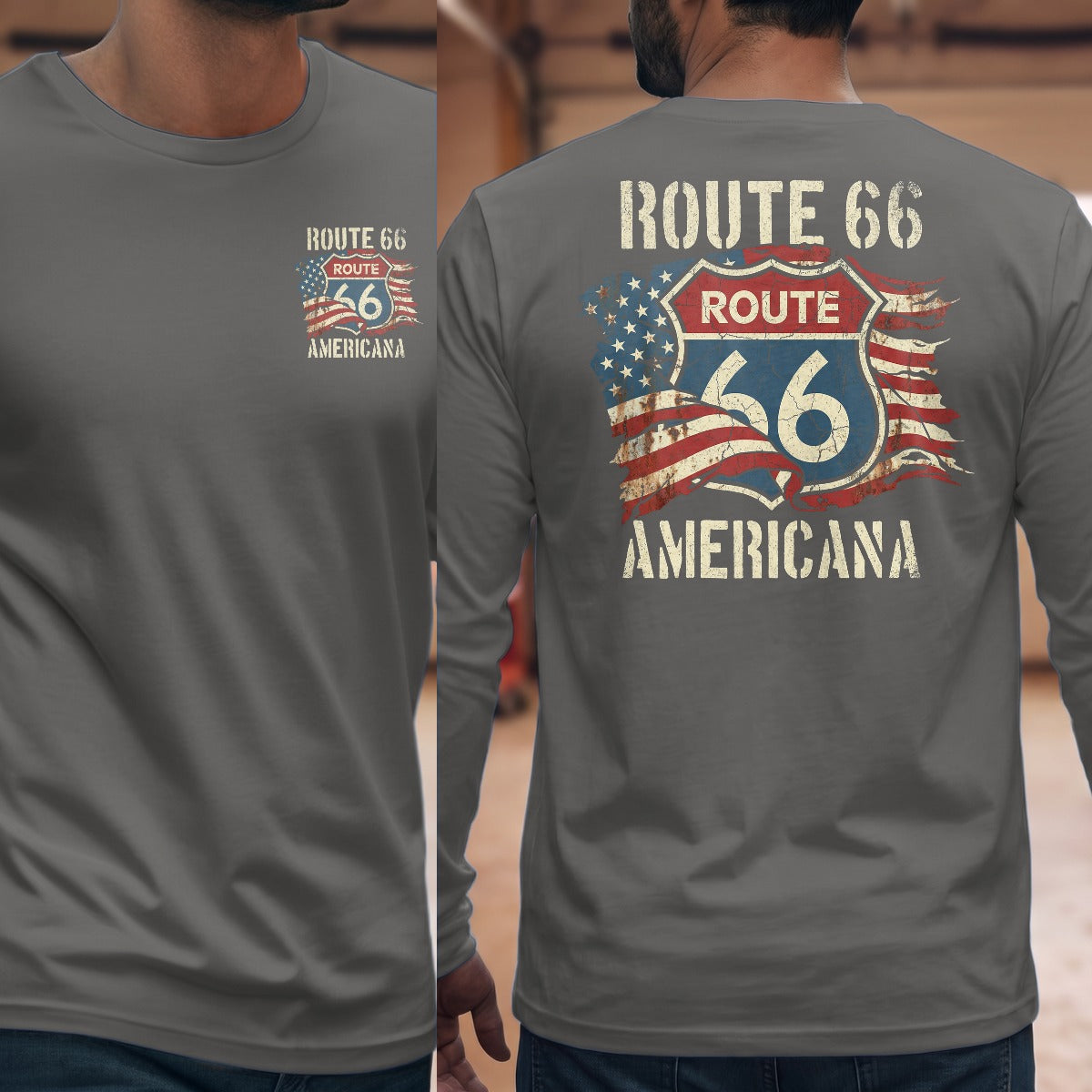 Graphite Heather | Front & Back