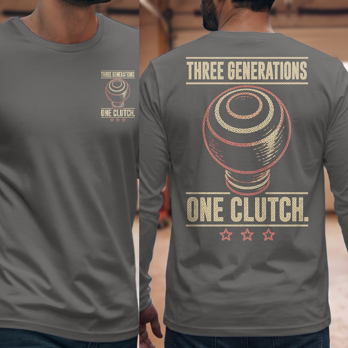 Graphite Heather | Front & Back