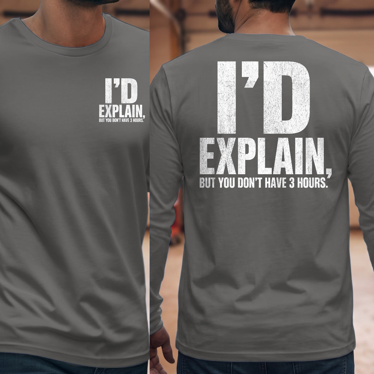 Graphite Heather | Front & Back
