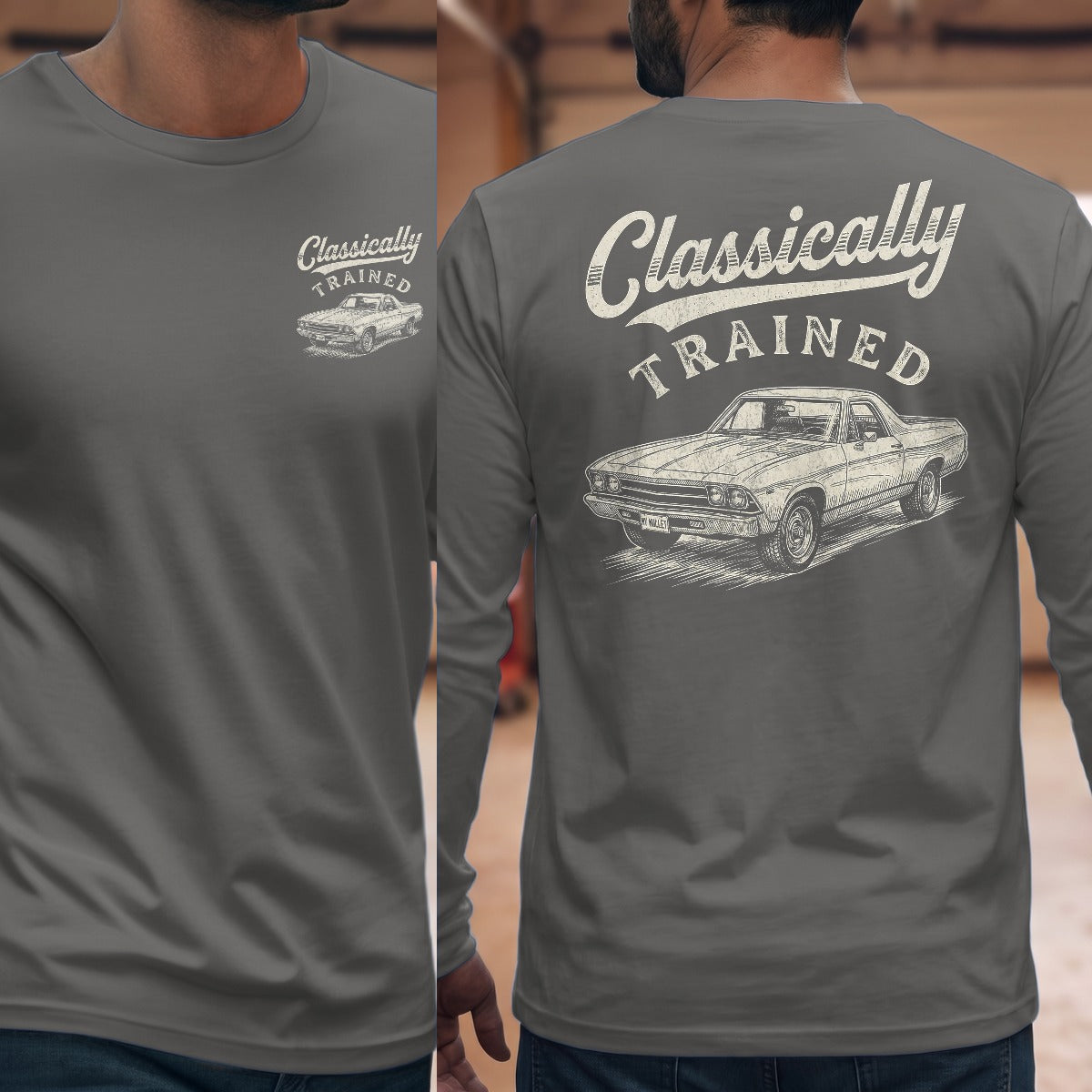 Graphite Heather | Front & Back