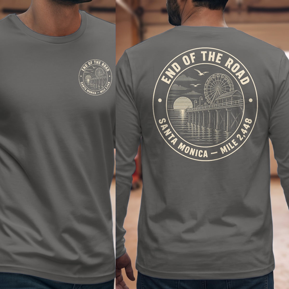 Graphite Heather | Front & Back