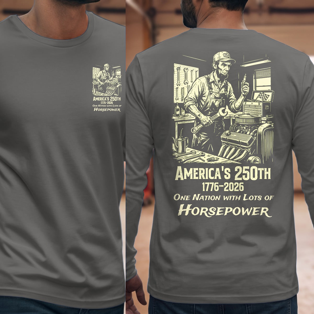 Graphite Heather | Front & Back