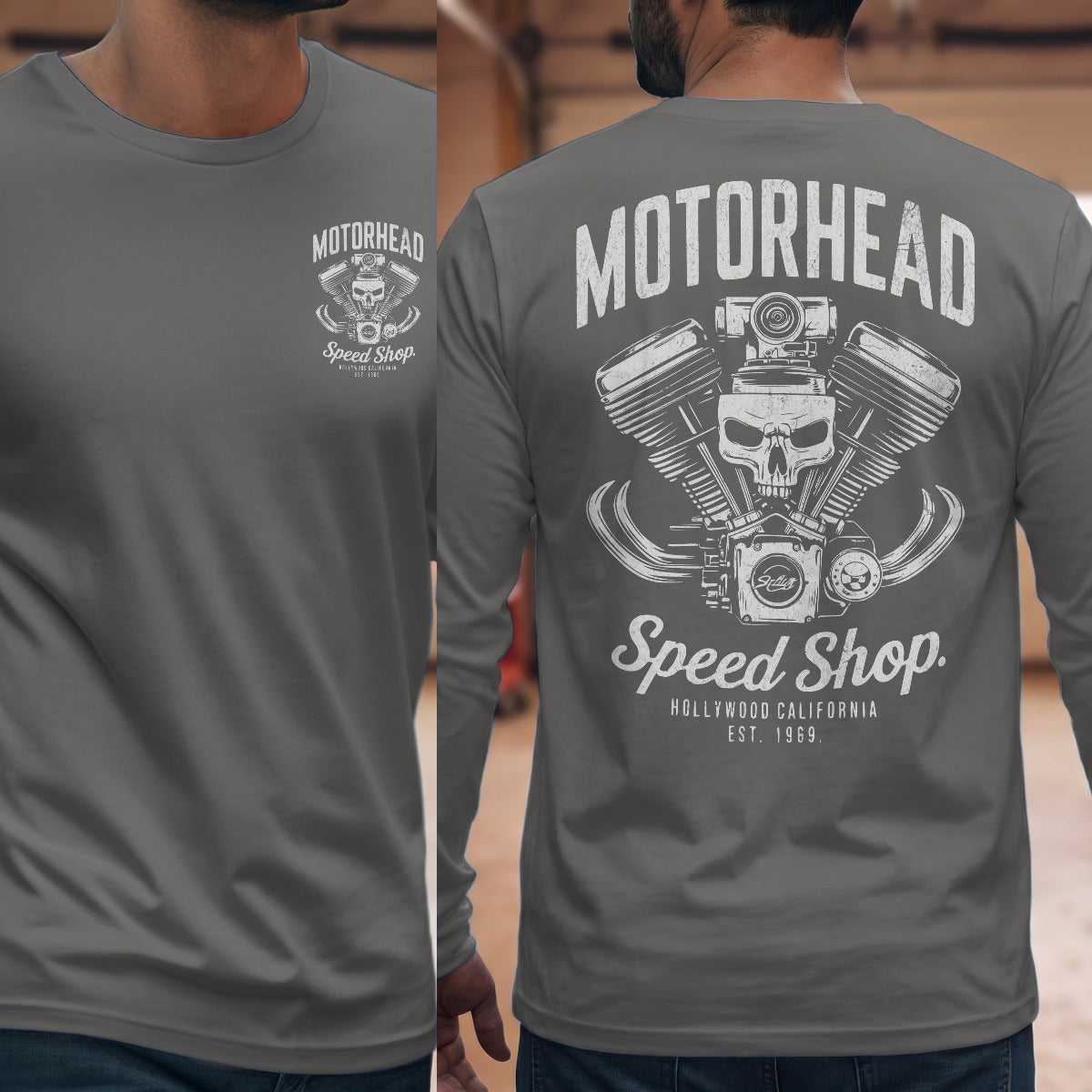 Graphite Heather | Front & Back