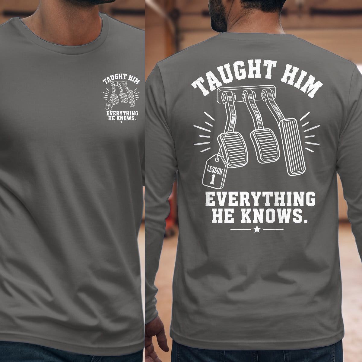 Graphite Heather | Front & Back