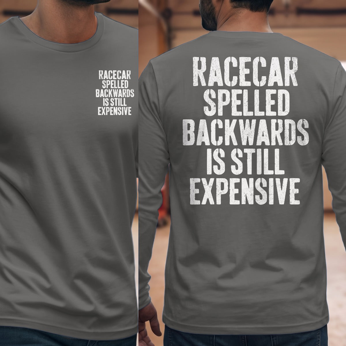 Graphite Heather | Front & Back