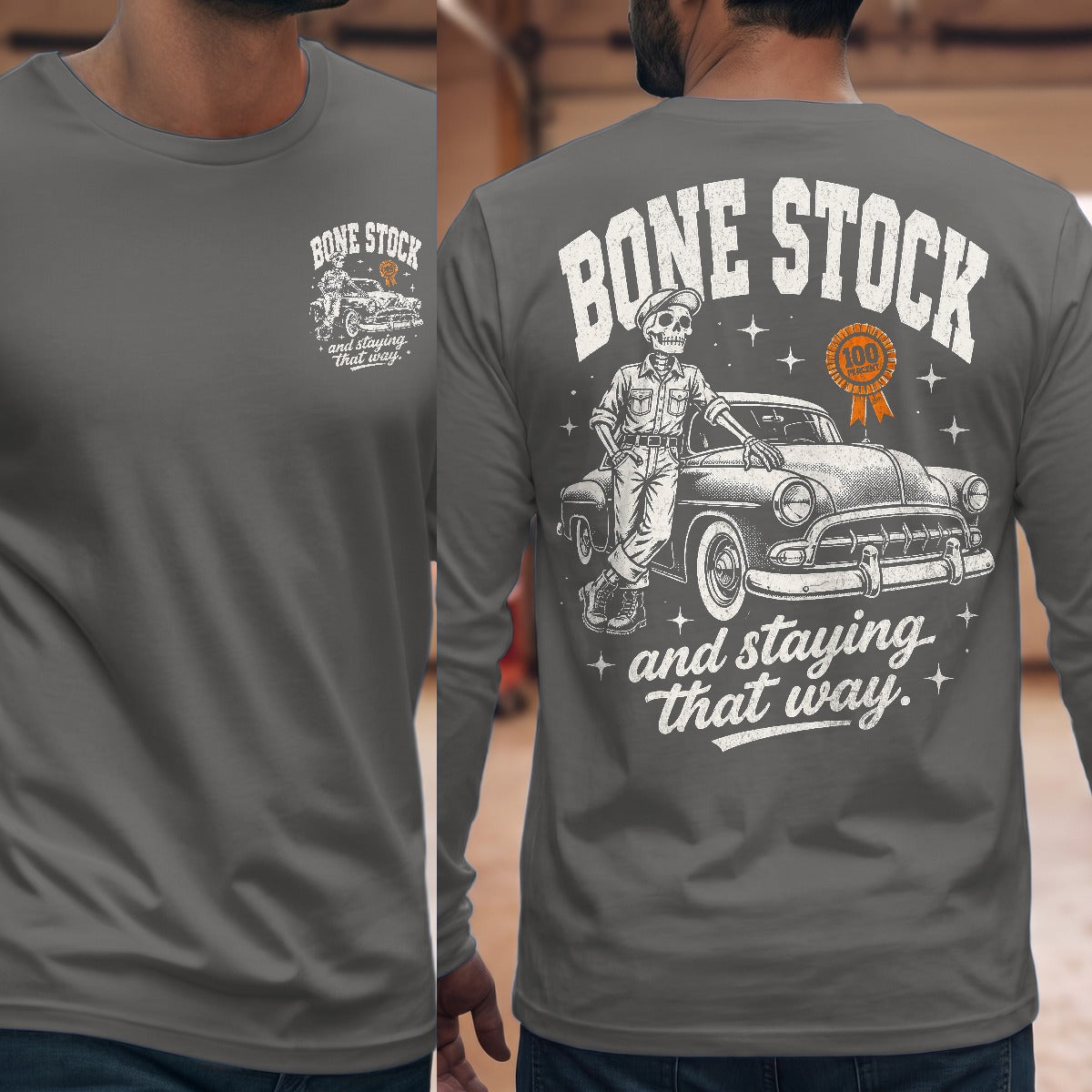 Graphite Heather | Front & Back