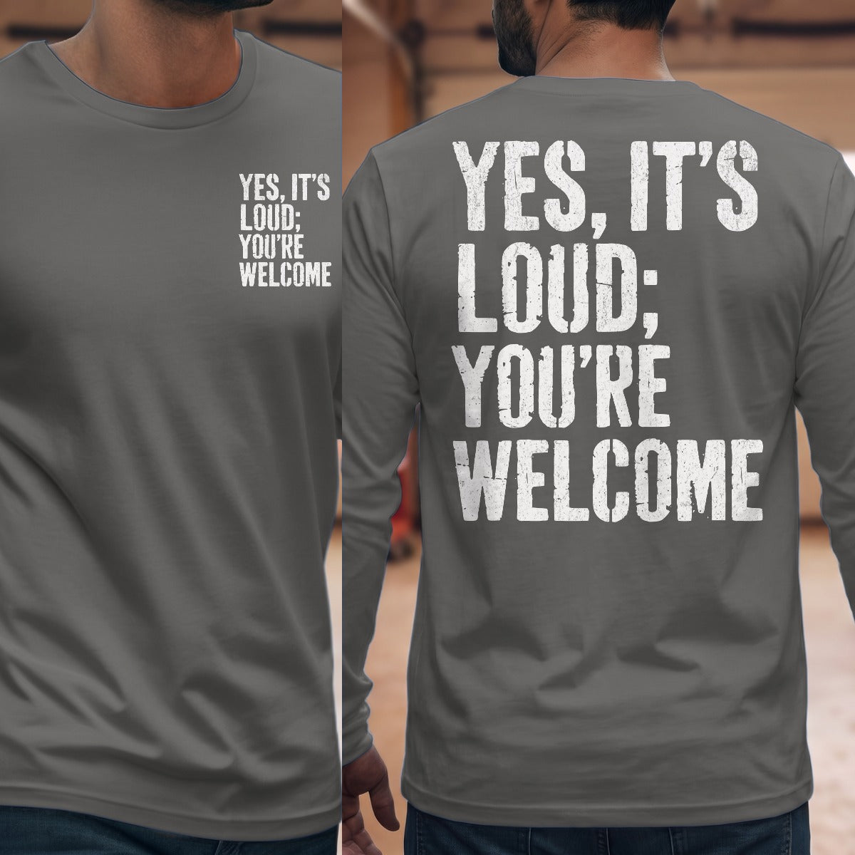 Graphite Heather | Front & Back
