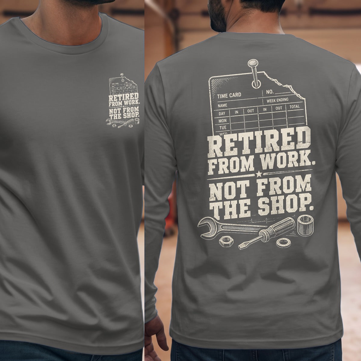 Graphite Heather | Front & Back