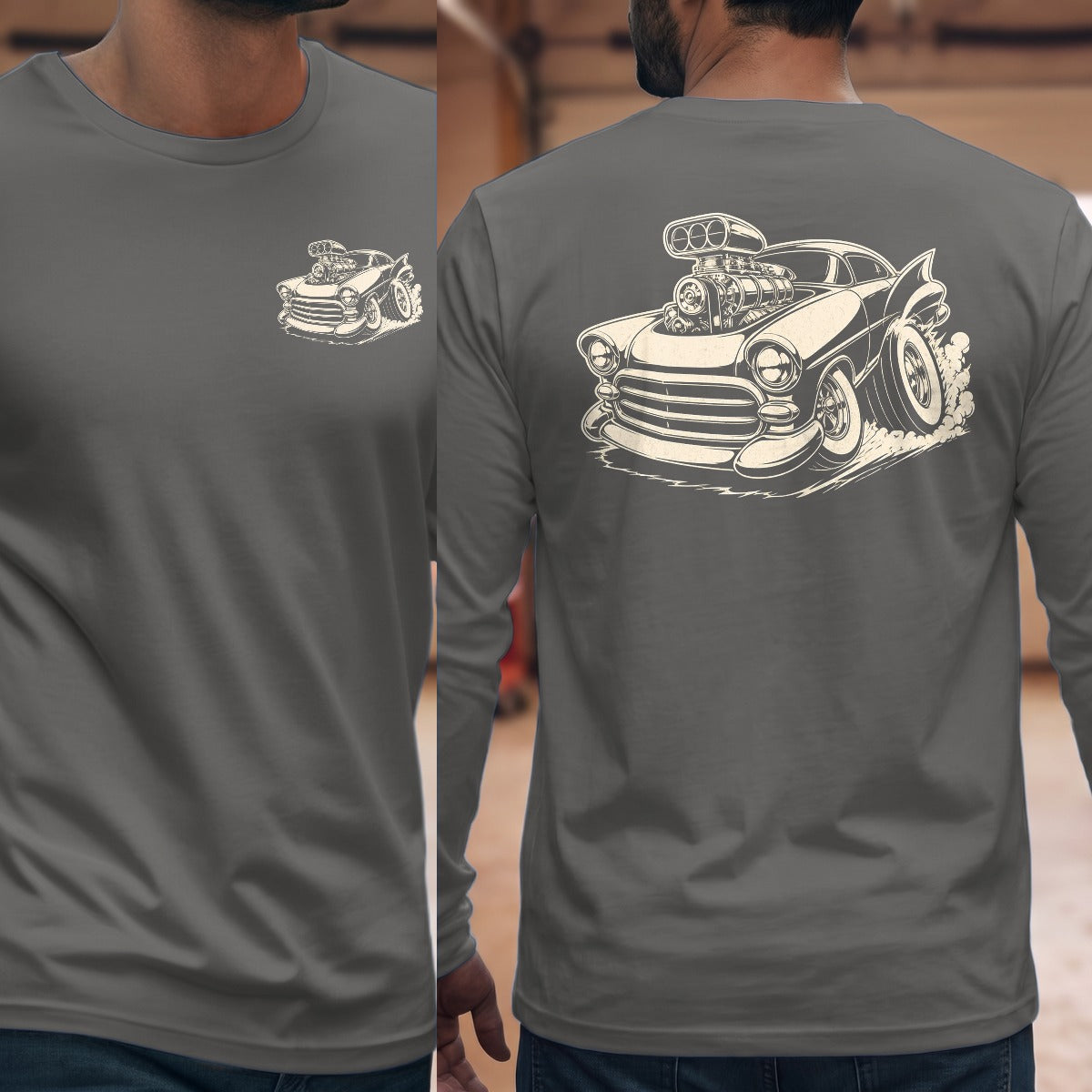Graphite Heather | Front & Back
