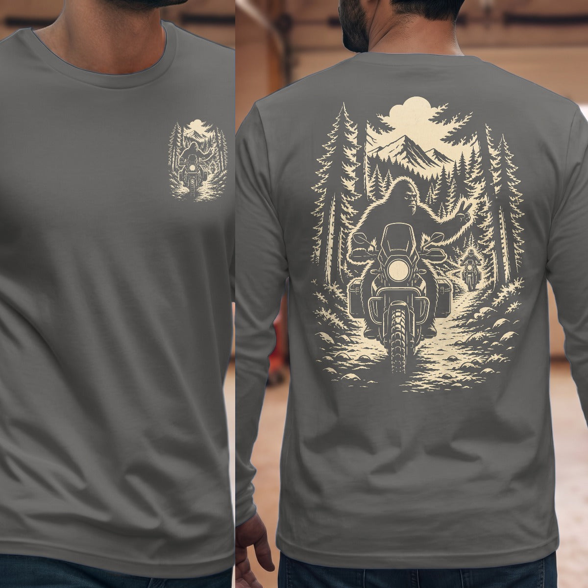 Graphite Heather | Front & Back