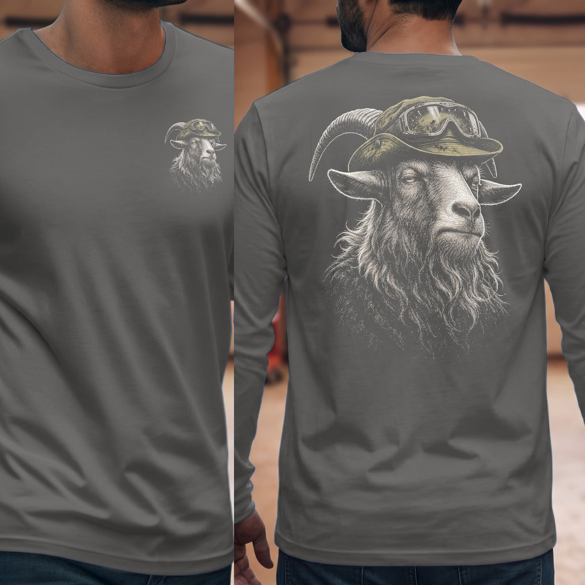 Graphite Heather | Front & Back