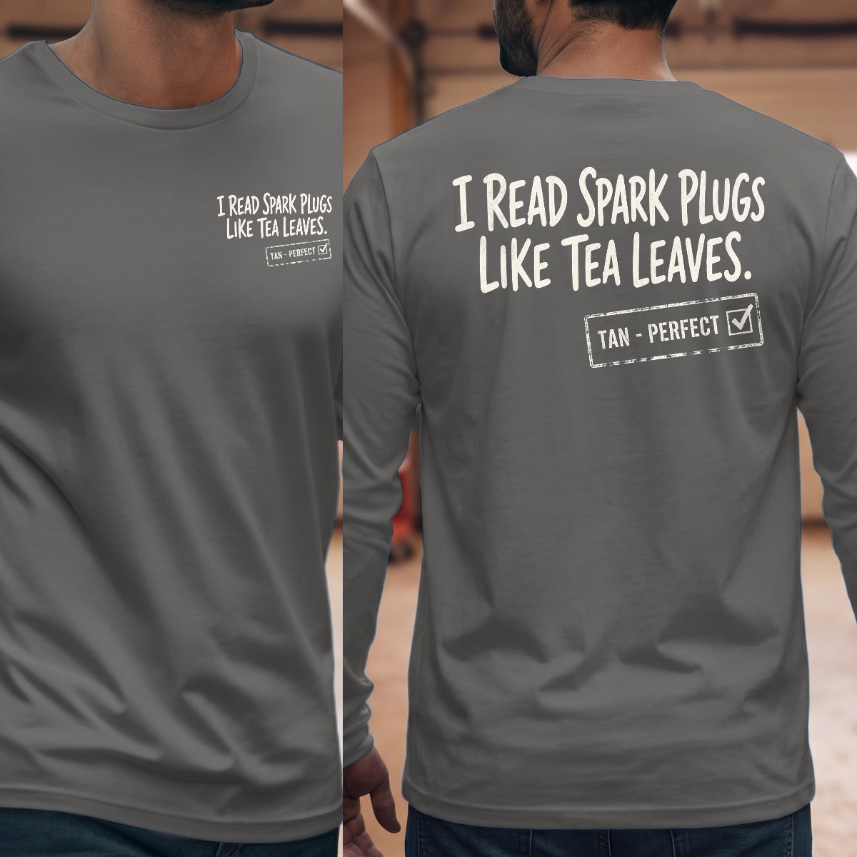 Graphite Heather | Front & Back