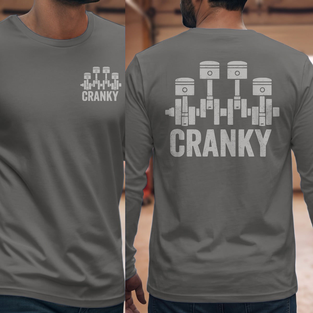 Graphite Heather | Front & Back