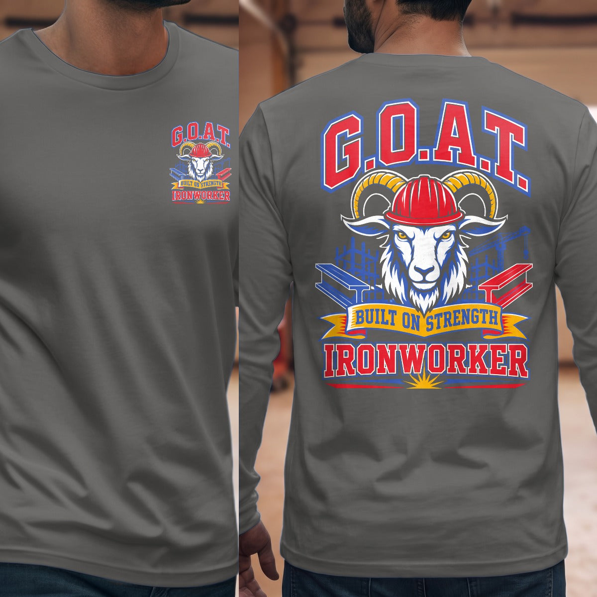 Graphite Heather | Front & Back
