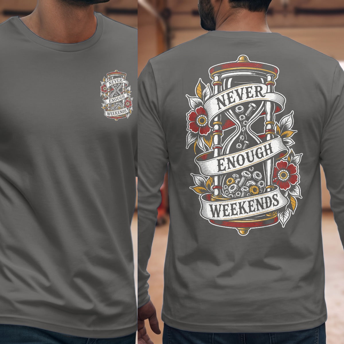 Graphite Heather | Front & Back