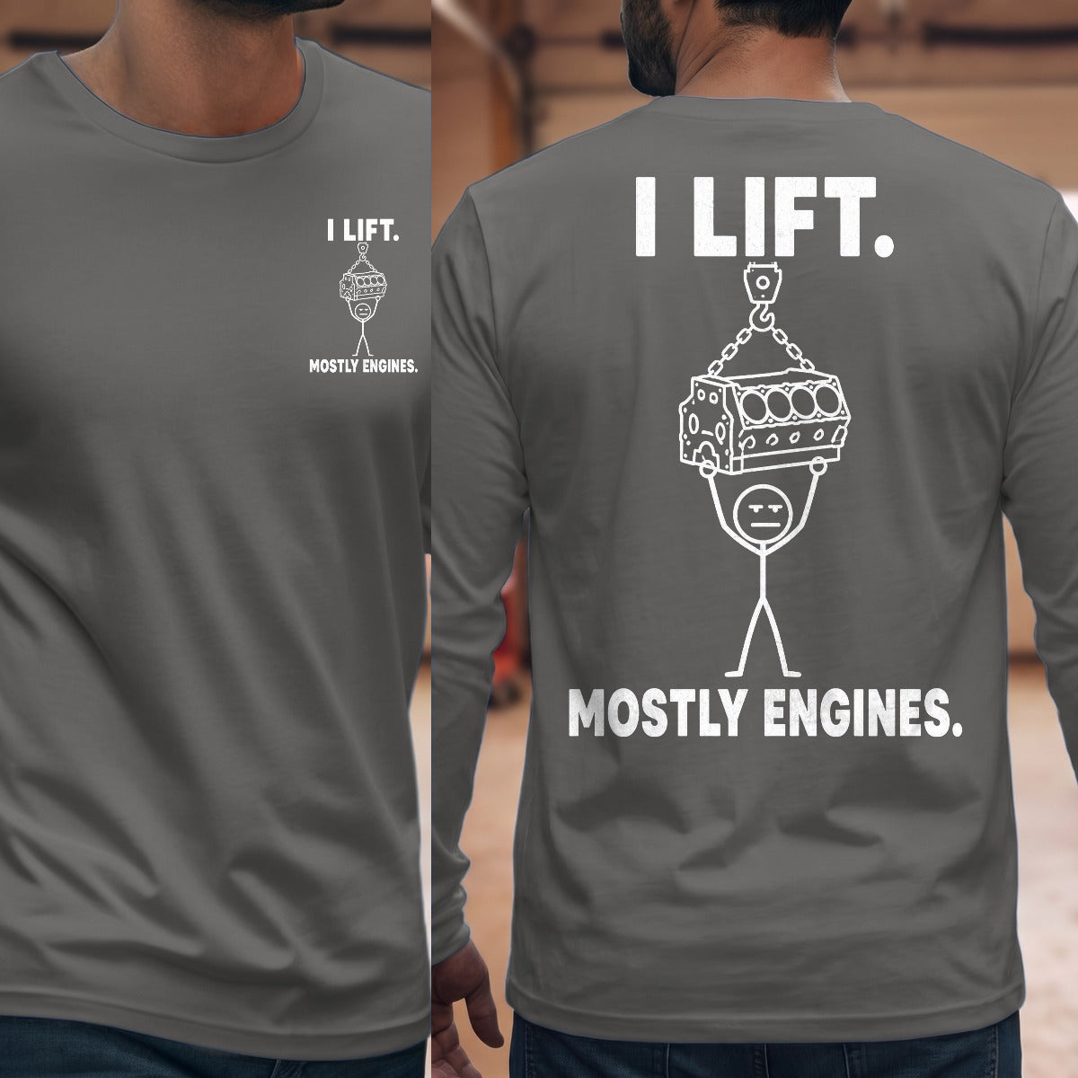 Graphite Heather | Front & Back
