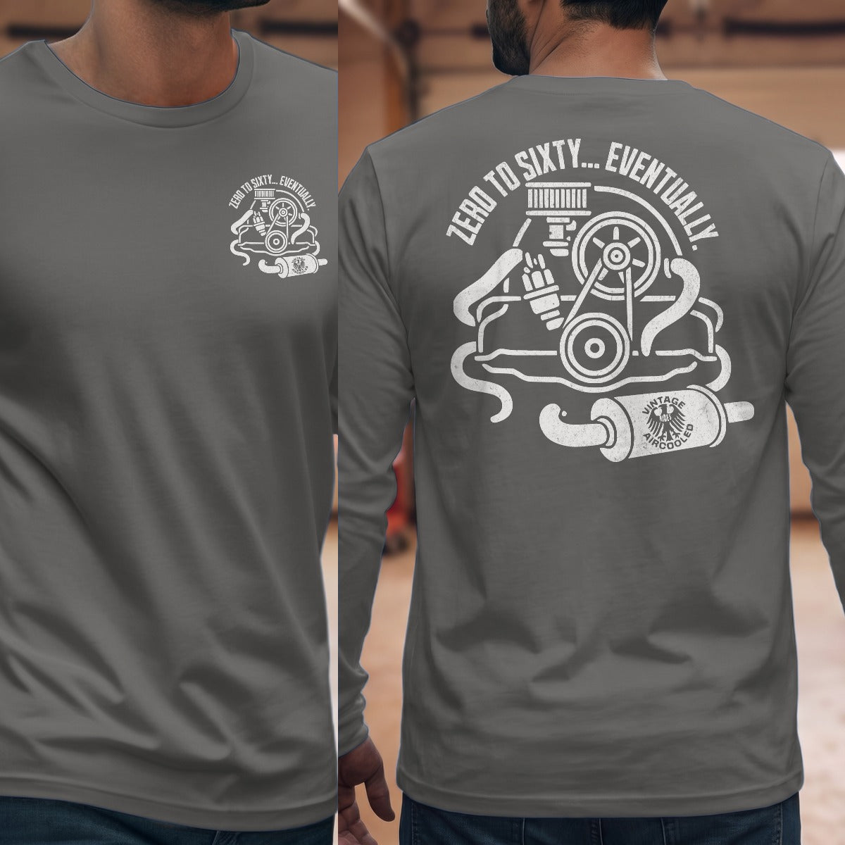 Graphite Heather | Front & Back