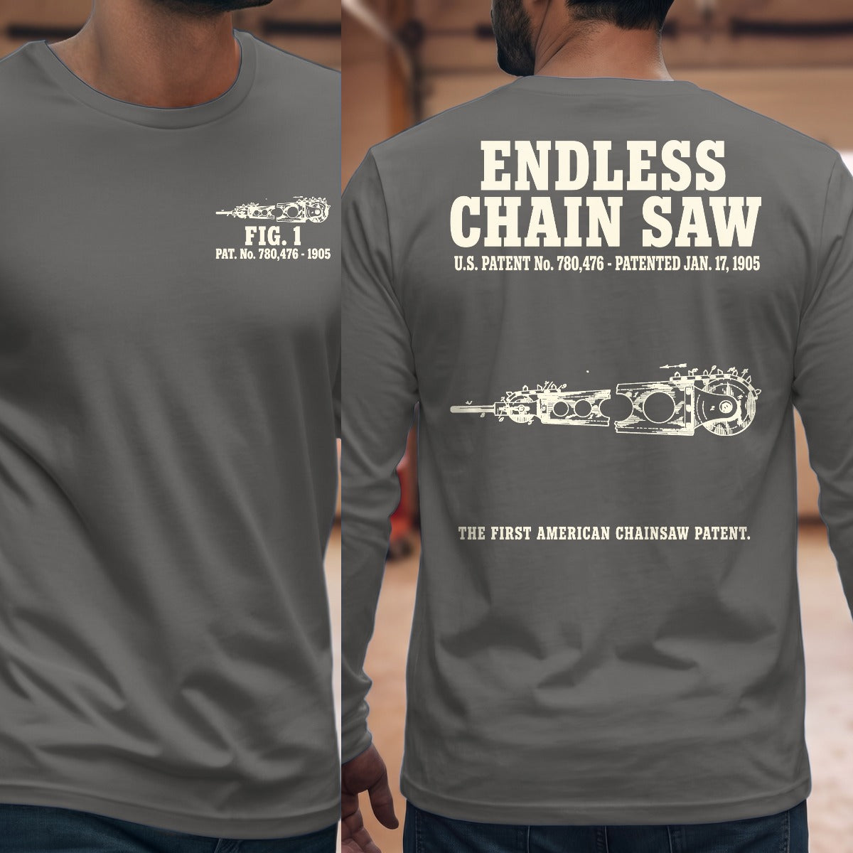 Graphite Heather | Front & Back