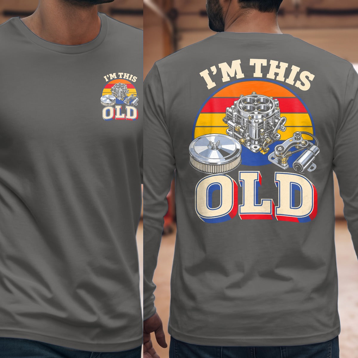 Graphite Heather | Front & Back