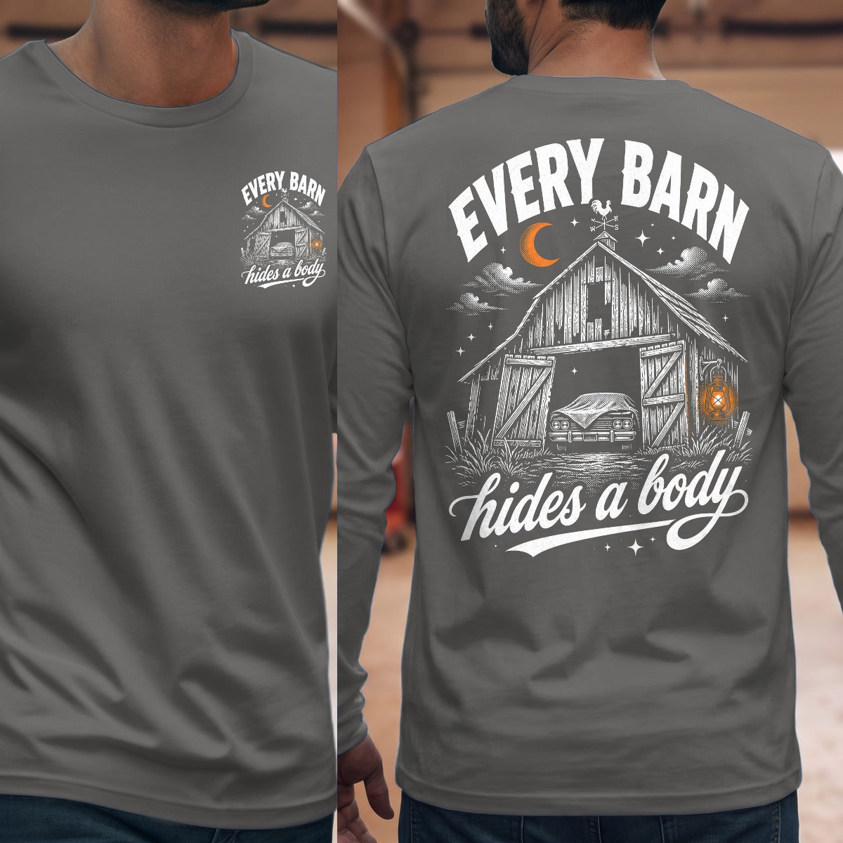 Graphite Heather | Front & Back
