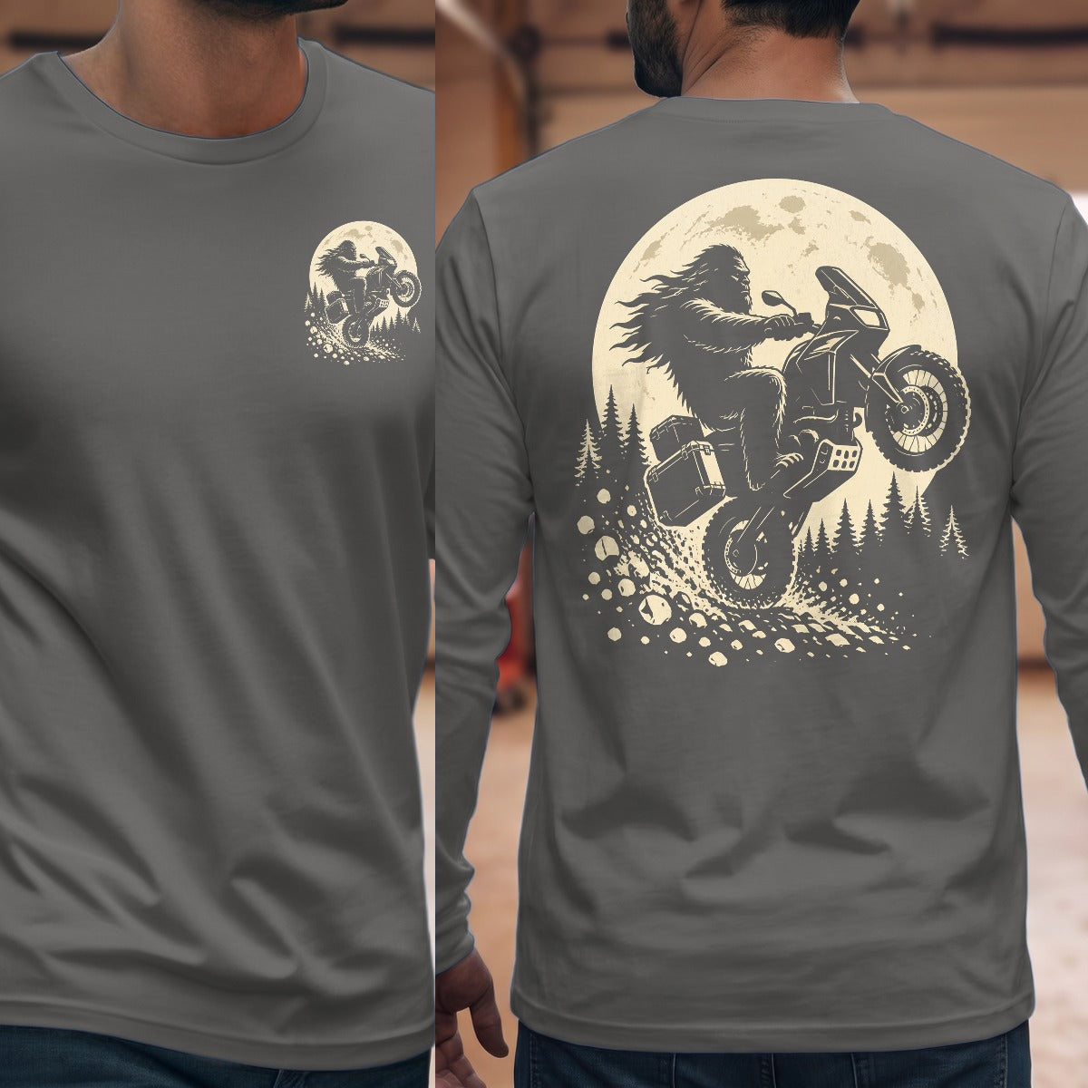 Graphite Heather | Front & Back
