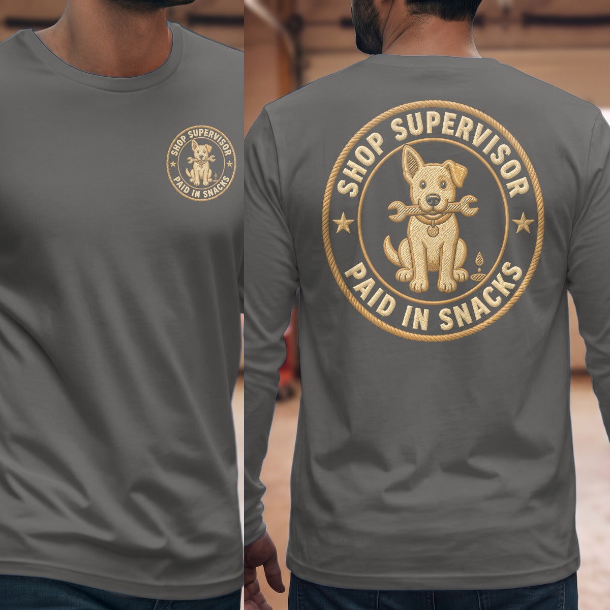 Graphite Heather | Front & Back