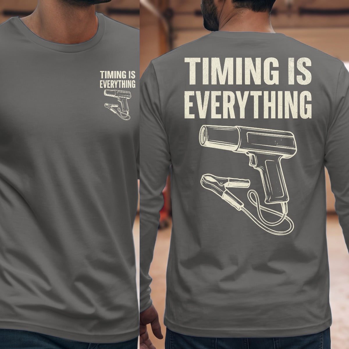 Graphite Heather | Front & Back