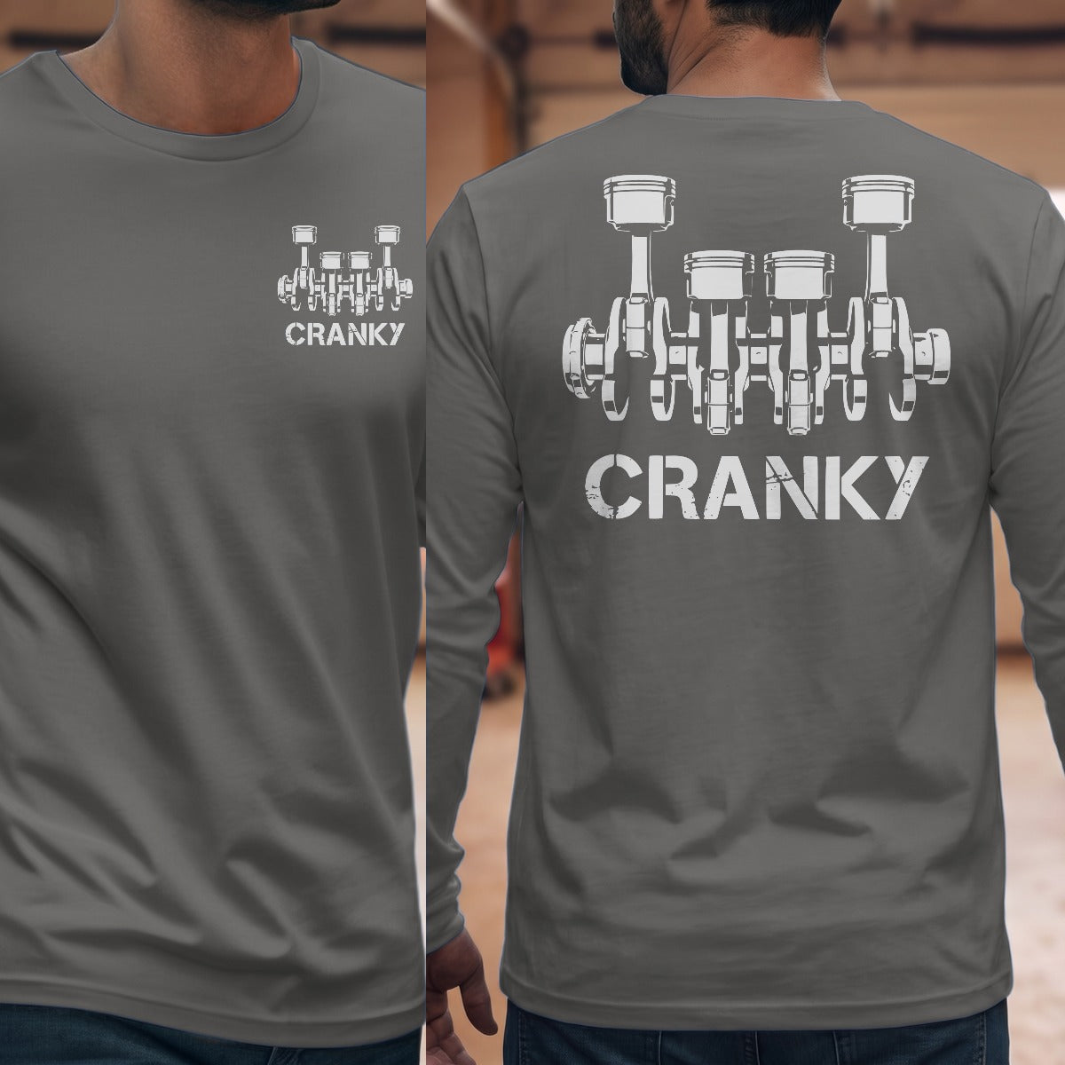 Graphite Heather | Front & Back