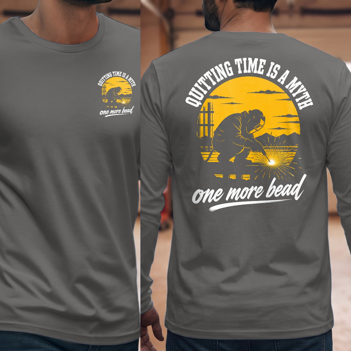 Graphite Heather | Front & Back