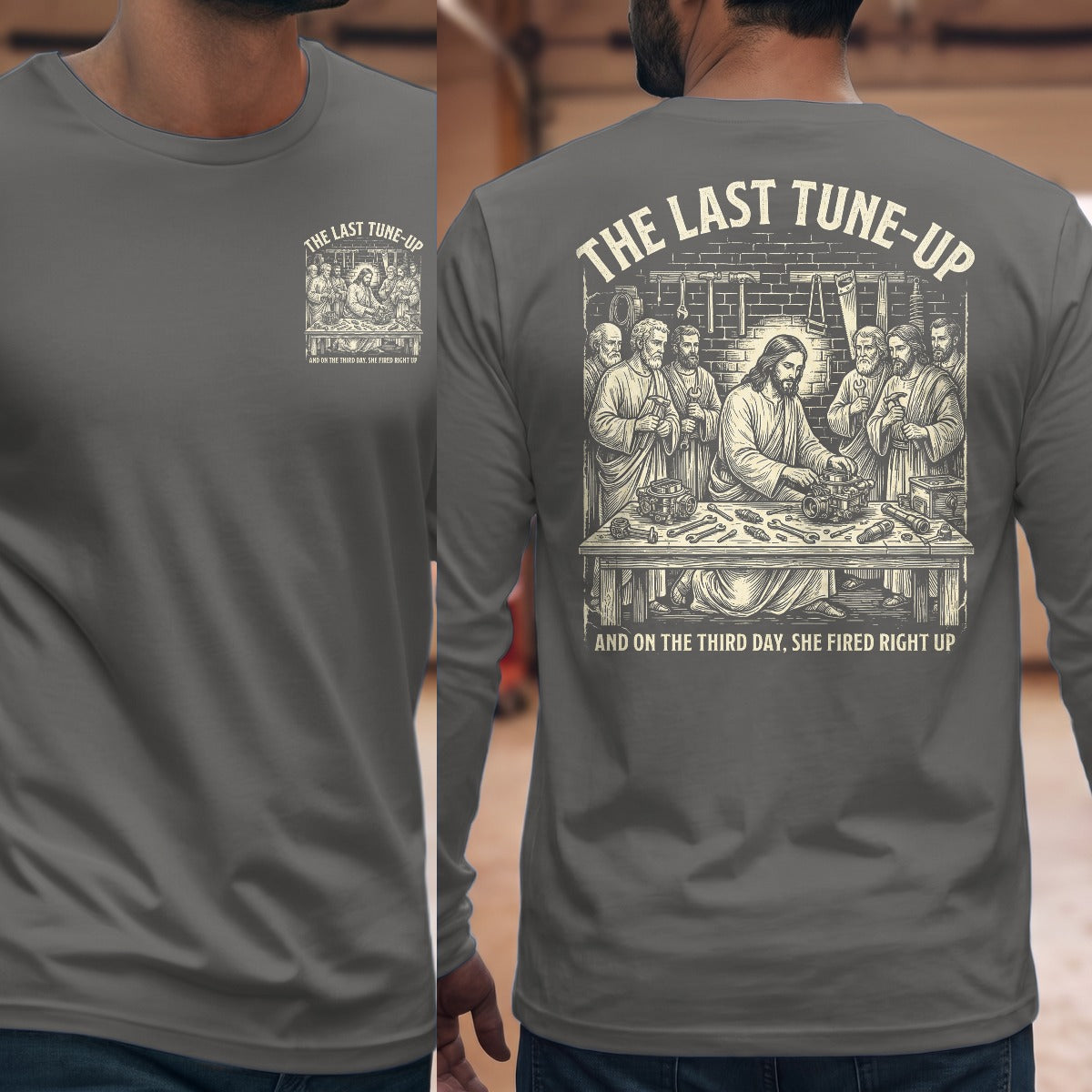 Graphite Heather | Front & Back