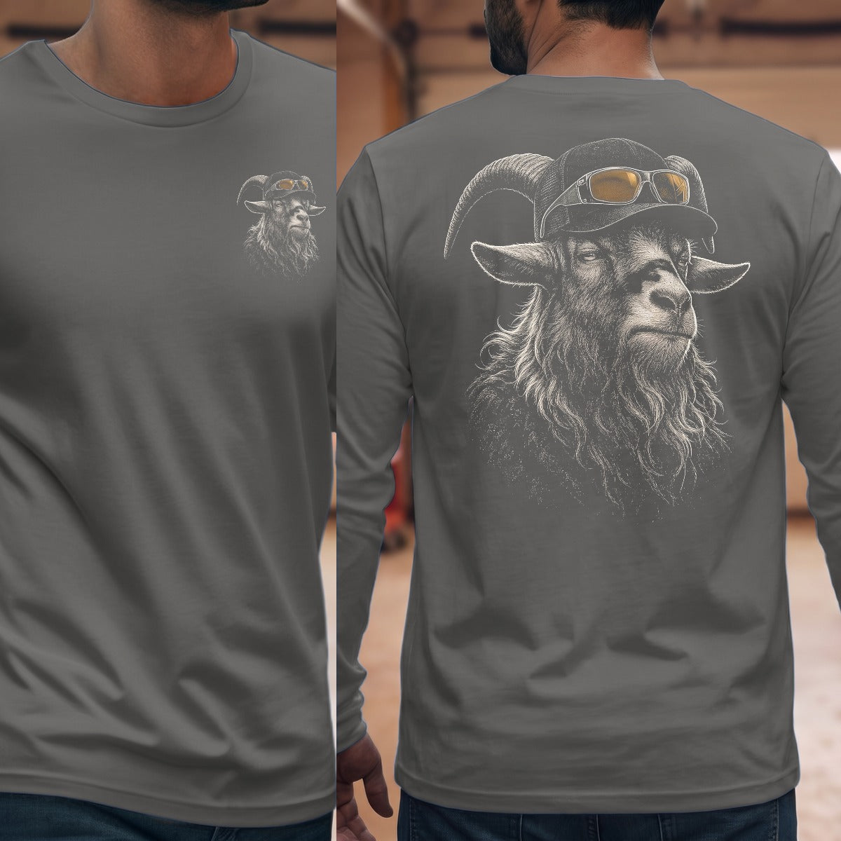 Graphite Heather | Front & Back